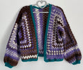 Granny Hexicardi in Browns, White, Purple & Teal