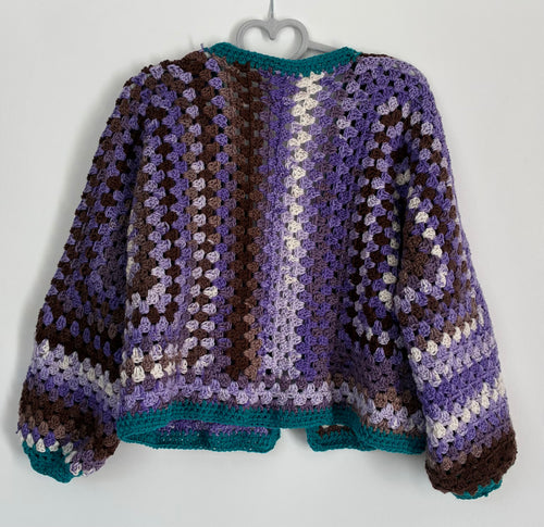 Granny Hexicardi in Browns, White, Purple & Teal
