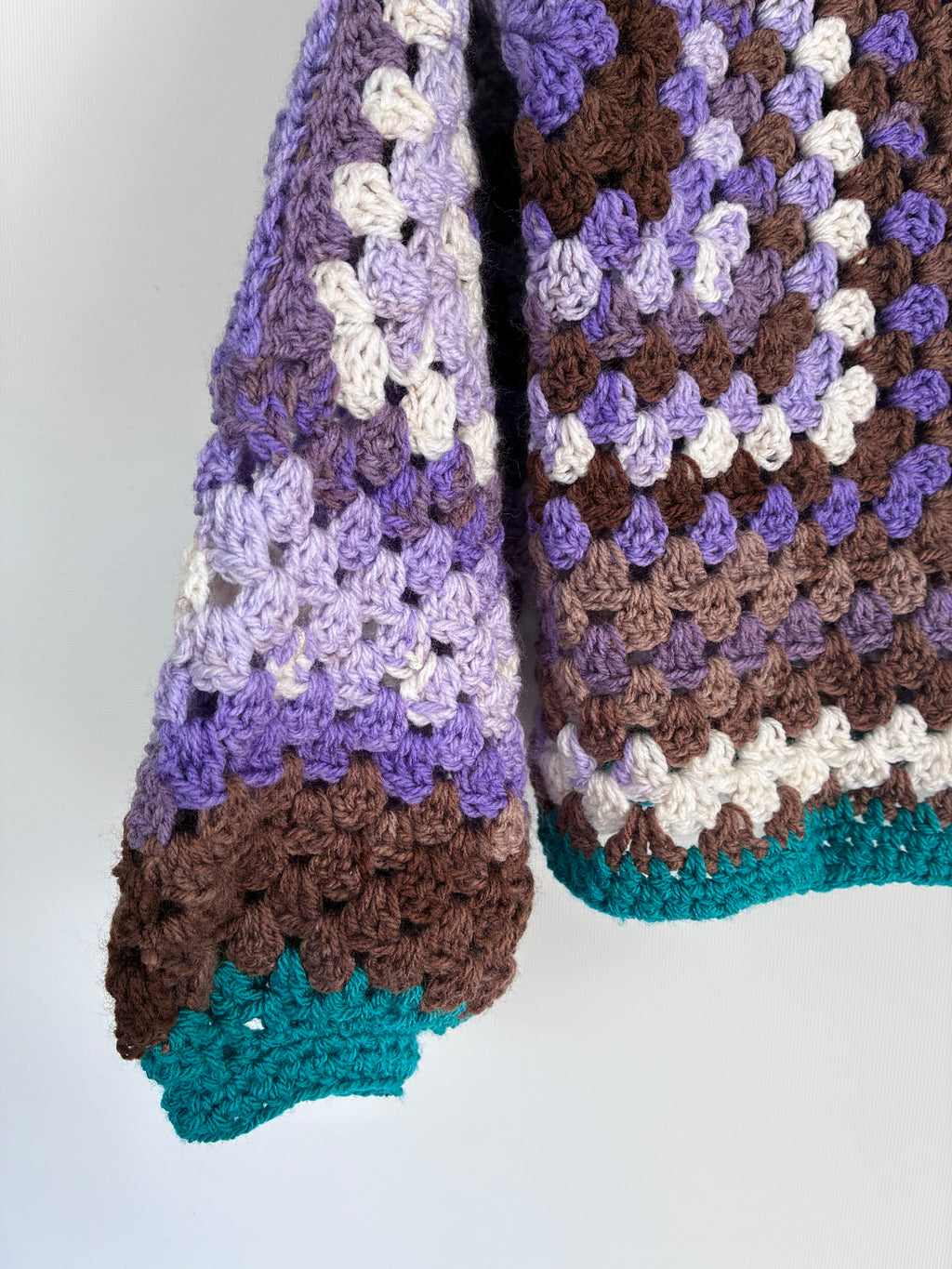 Granny Hexicardi in Browns, White, Purple & Teal